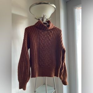 Simons - Turtleneck - Knit - Burnt Orange - Size M